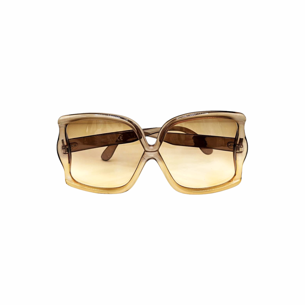 80s Vintage Golden Butterfly Sunglasses - Garbo