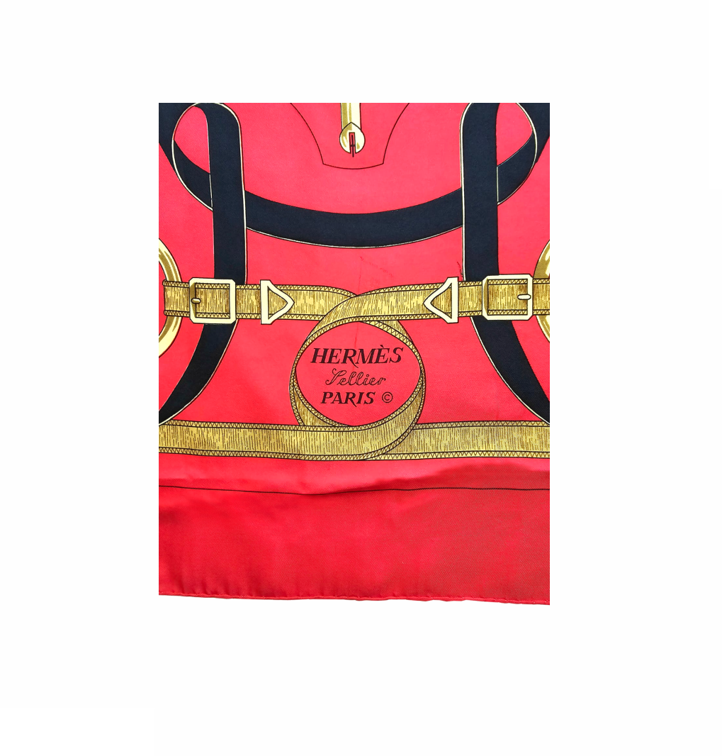 90cm Carré - Silk Scarf "Éperon D´Or" - Hermès