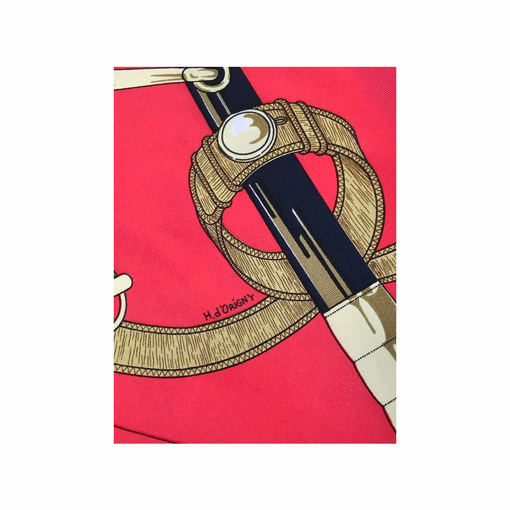 90cm Carré - Silk Scarf "Éperon D´Or" - Hermès