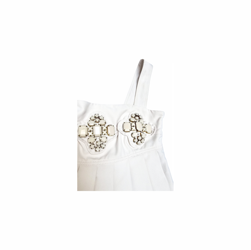 Embellished Empire Pleated Dress - Karta