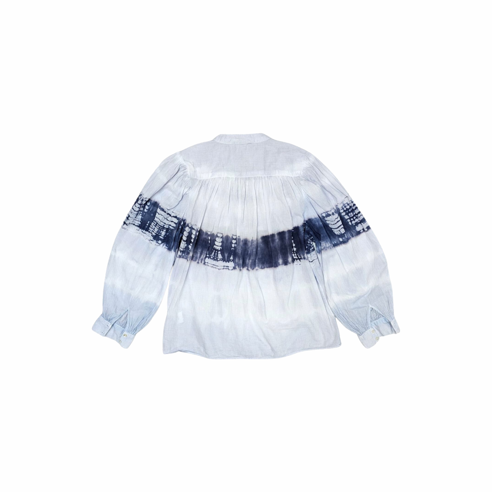 Tie & Dye Balloon Sleeves Blouse - MKT Studio