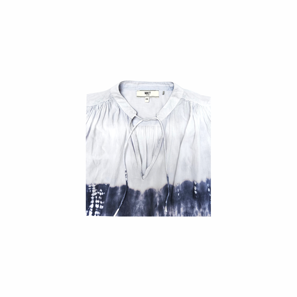 Tie & Dye Balloon Sleeves Blouse - MKT Studio