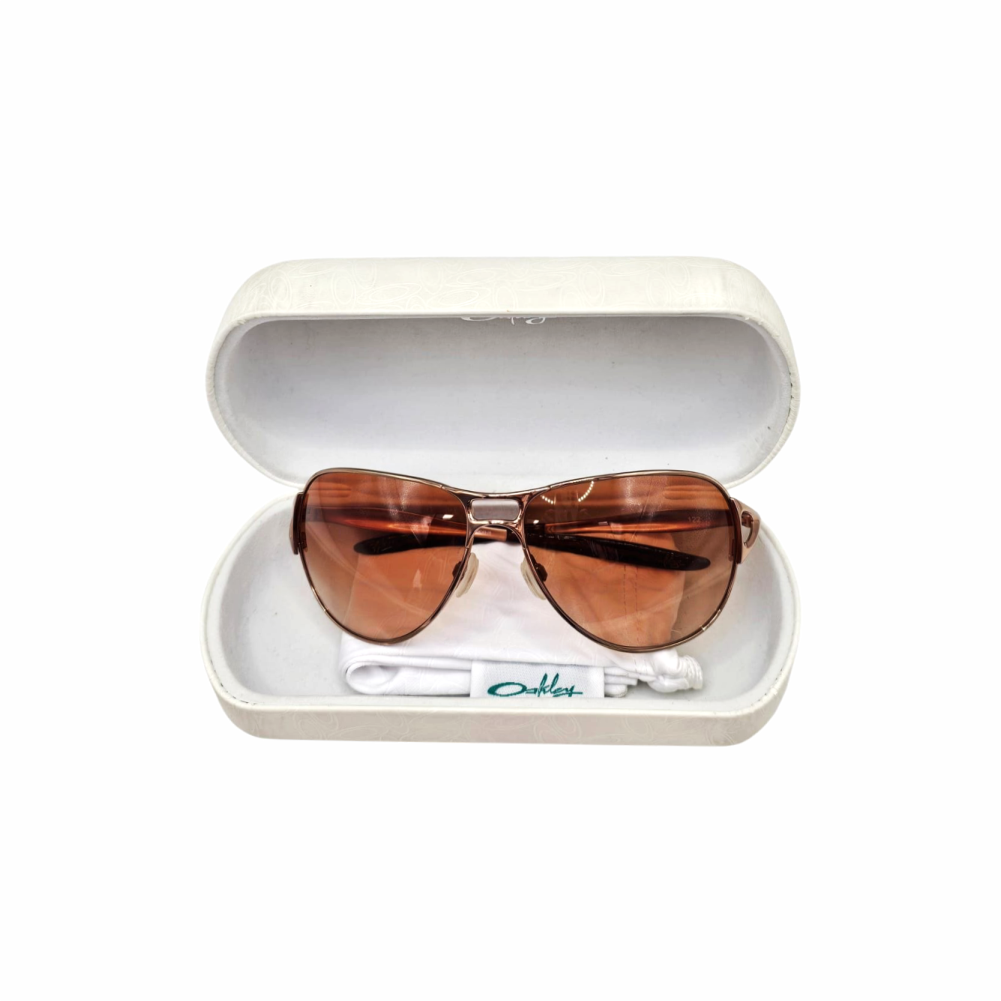 Gold Rose Gradient Aviator "Hinder" Sunglasses - Oakley