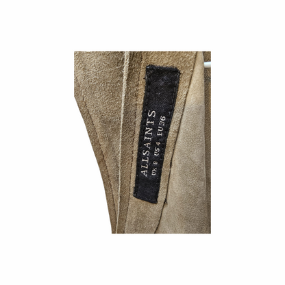 Suede Leather Sheath Dress - All Saints - Re:Velvet