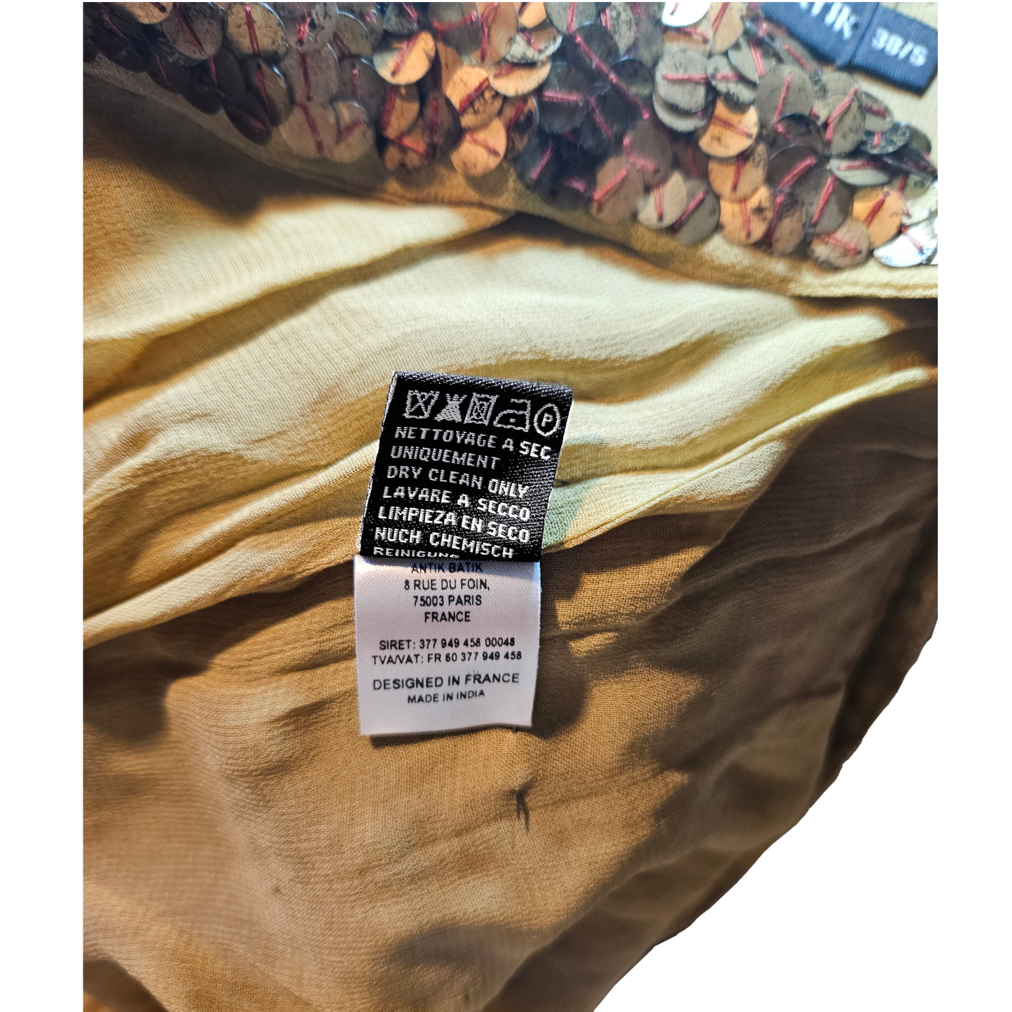 Sequined Gold Tunic - Antik Batik (8734524473692)