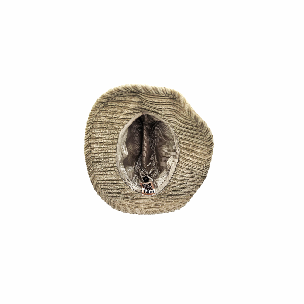 Vintage 1970s Corduroy Trillby Hat - Biba