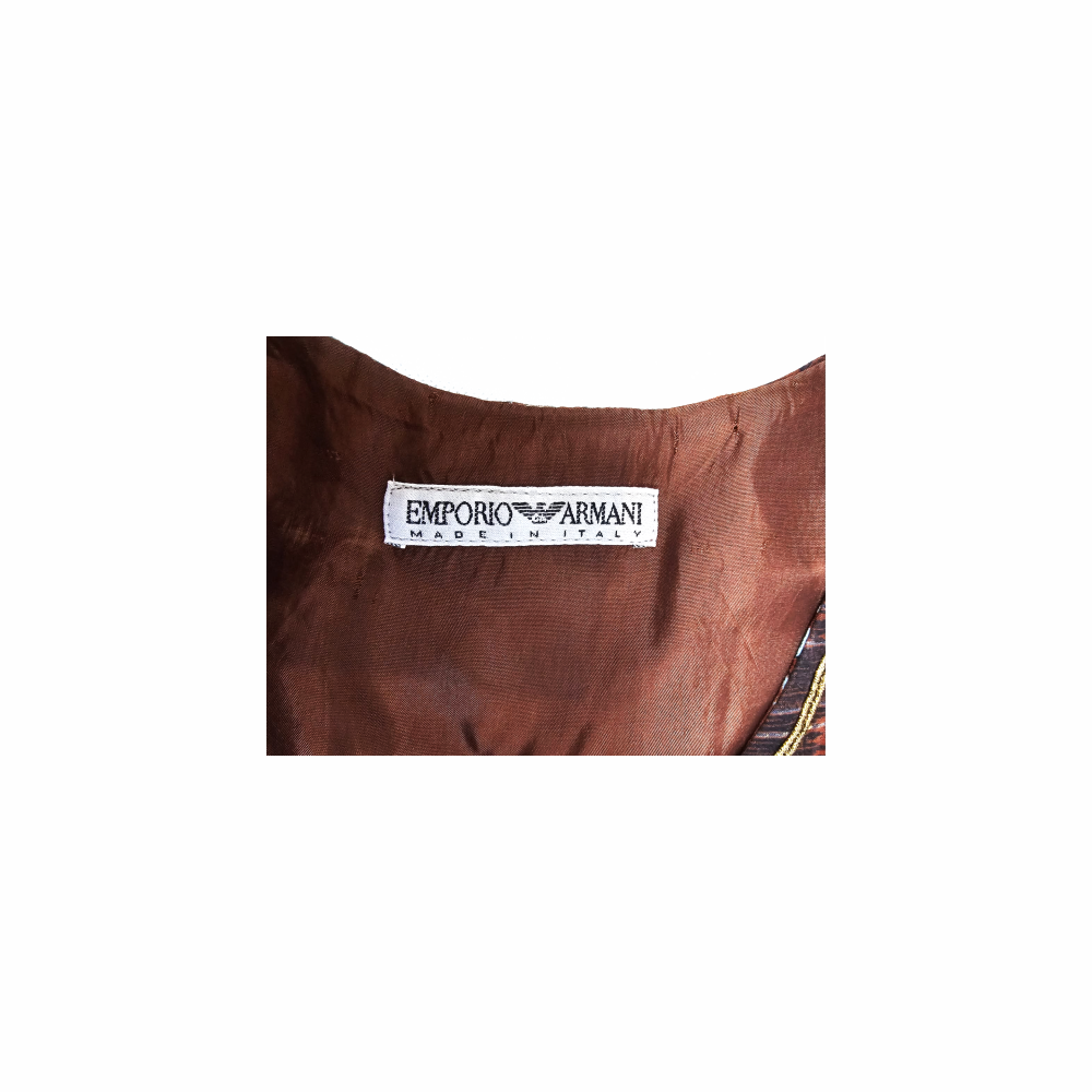 Batik Print Embellished Unisex Waistcoat - Emporio Armani