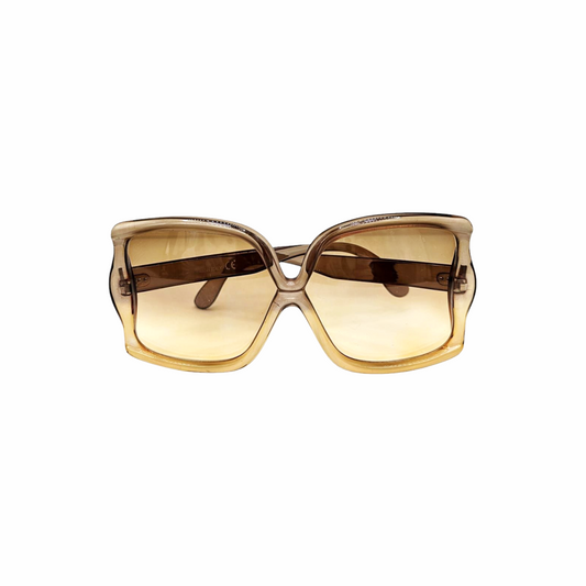80s Vintage Golden Butterfly Sunglasses - Garbo