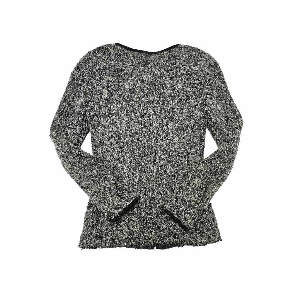 Grey Bouclé Wool Blend Zip Jacket - Isabel Marant Etoile - Re:Velvet