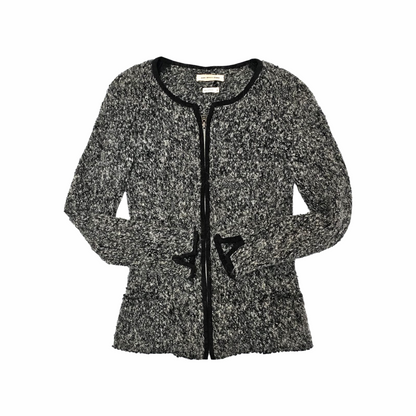 Grey Bouclé Wool Blend Zip Jacket - Isabel Marant Etoile - Re:Velvet