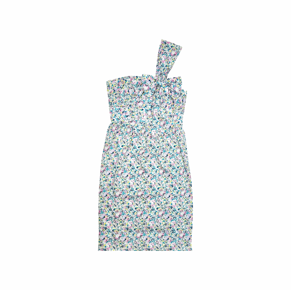 Liberty One Shoulder Bustier Dress - J.Crew