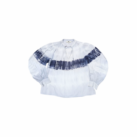 Tie & Dye Balloon Sleeves Blouse - MKT Studio