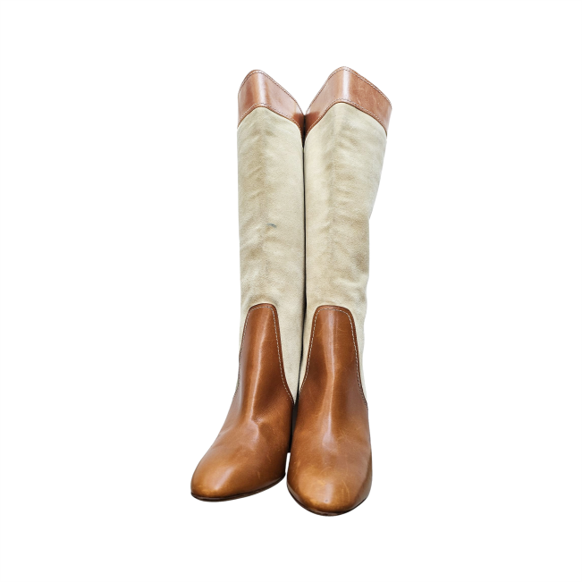Dual tone knee High Boots - Paul & Joe