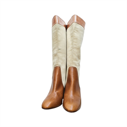 Dual tone knee High Boots - Paul & Joe