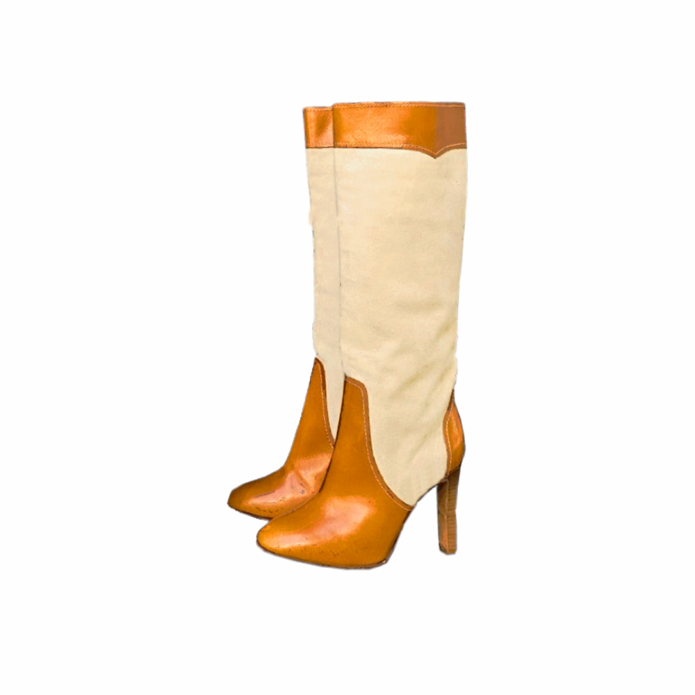 Dual tone knee High Boots - Paul & Joe