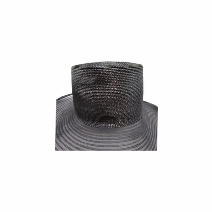 80s Wide Semi Sheer Brim Elegant Sun Hat