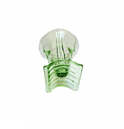 Vase Art Déco en verre d'uranium - Stölzle